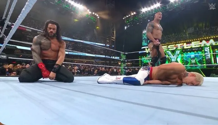 The Rock y Roman Reigns Wrestlemania 40