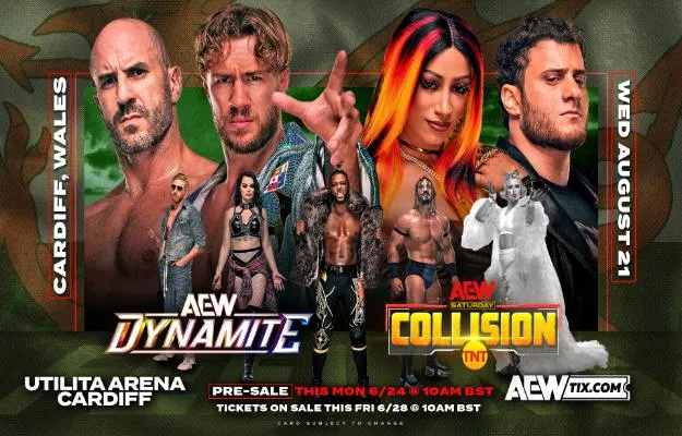 AEW Dynamite y AEW Collision llegarán a Cardiff AEW Dynamite y AEW Collision llegarán a Cardiff
