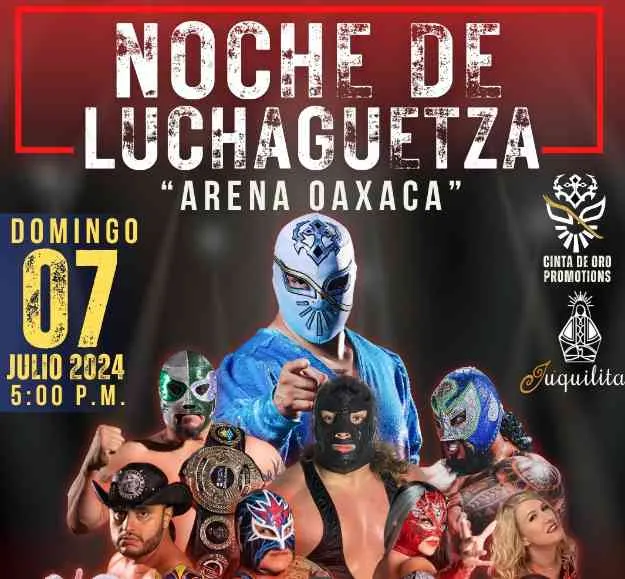 Cinta de Oro Promotions presenta una cartelera de lujo en Oaxaca: Luchagetza