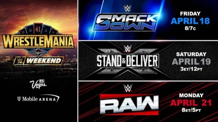 Wrestlemnia 41 eventos Wrestlemania 41 eventos