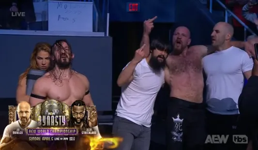 GmcmF22XgAA9pux Jon Moxley retiene el Campeonato Mundial de AEW ante Cope