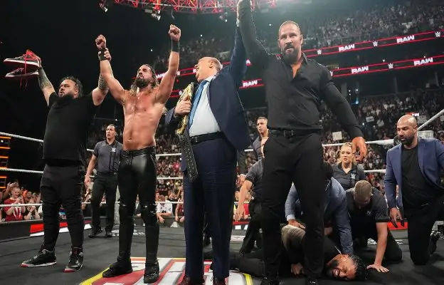Seth Rollins Paul Heyman Bron Breakker Bronson Reed Roman Reigns Resultados WWE Raw 04 de agosto 2025
