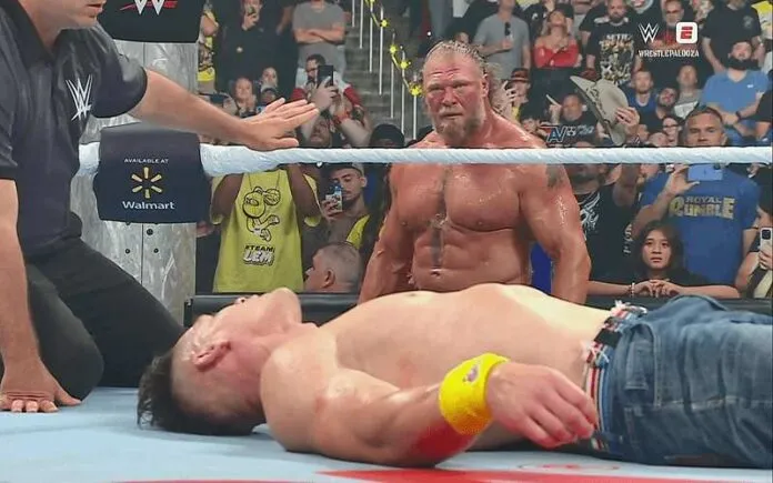 Brock Lesnar derrota a John Cena en WWE Wrestlepalooza Brock Lesnar derrota a John Cena en WWE Wrestlepalooza