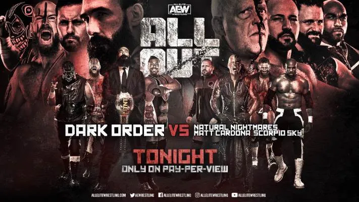 AEW All Out_ Natural Nightmares, Scorpio Sky y Matt Cardona derrotan a The Dark Order