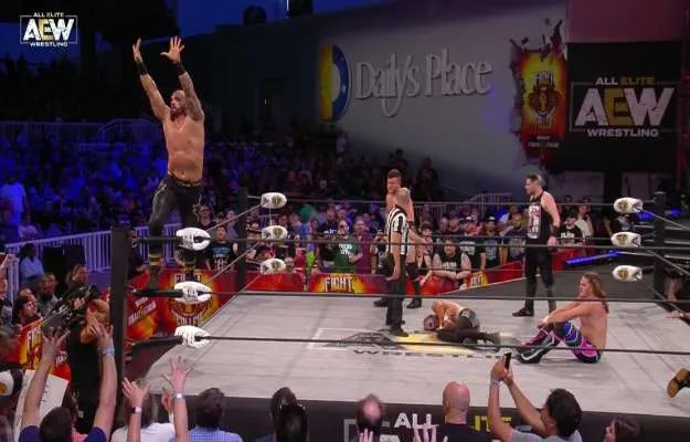 AEW Fight For The Fallen_ Shawn Spears, MJF y Sammy Guevara derrotan a Joey Janela, Jimmy Havoc y Darby Allin AEW Fight For The Fallen_ Shawn Spears, MJF y Sammy Guevara derrotan a Joey Janela, Jimmy Havoc y Darby Allin