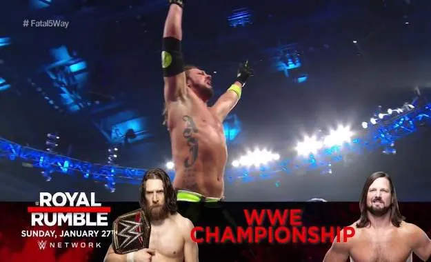 AJ Styles se enfrentará a Daniel Bryan en Royal Rumble