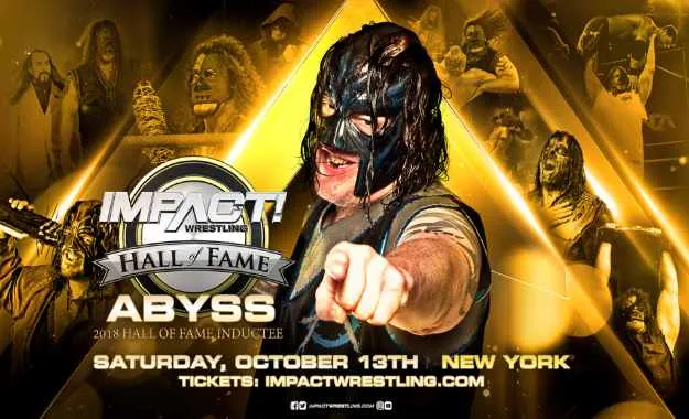 Abyss es añadido al Hall of Fame de Impact Wrestling Abyss es añadido al Hall of Fame de Impact Wrestling
