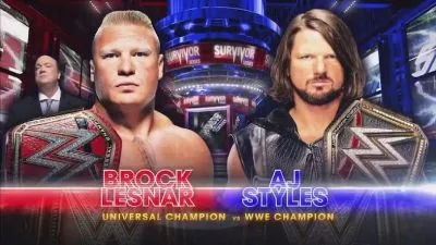 Survivor Series Aj Styles vs Brock Lesnar