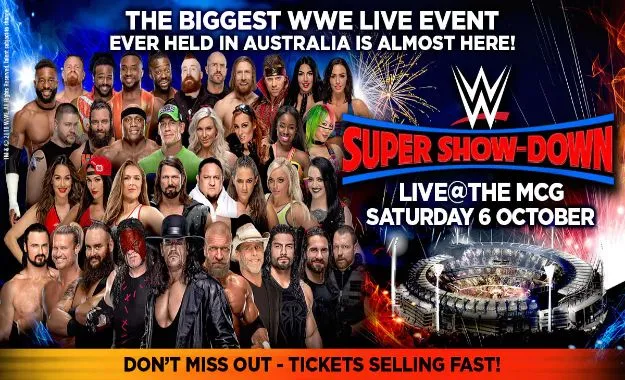 Asistencia real al evento especial de WWE Super Show Down Asistencia real al evento especial de WWE Super Show Down