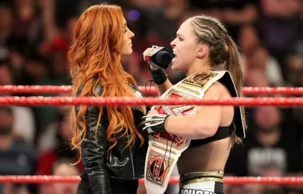 Becky Lynch Ronda Rousey Becky Lynch Ronda Rousey