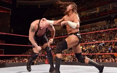 Big Cass vs Big Show anoche en RAW Big Cass vs Big Show