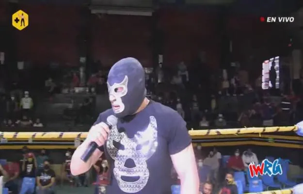 Blue Demon Jr. reapareció en IWRG para retar a Espectro Jr. y Fresero Jr. Blue Demon Jr. Reaparecio En IWRG Para Retar A Espectro Jr. Y Fresero Jr.