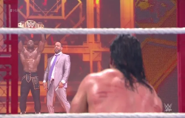 Bobby Lashley derrota a Drew MacIntyre en Hell in a Cell Bobby Lashley derrota a Drew MacIntyre en Hell in a Cell