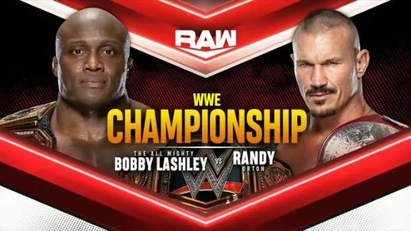 Bobby Lashley vs Randy Orton por el campeonato de WWE confirmado para RAW