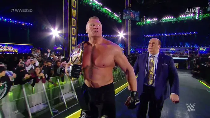 Brock Lesnar retiene el Campeonato de WWE en WWE Super ShowDown Brock Lesnar Retiene El Campeonato De WWE En WWE Super ShowDown