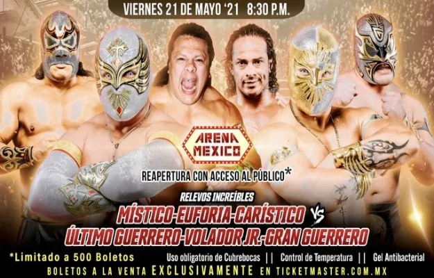 CMLL tendrá nuevamente función con publico y streaming CMLL tendrá nuevamente función con publico y streaming