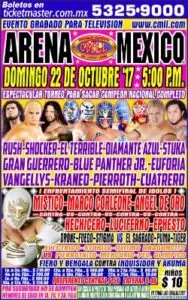 Cartelera 22 Octubre CMLL