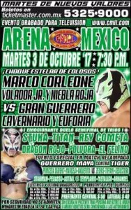 Cartelera 3 de Octubre Arena México