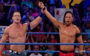 Cena y Nakamura en el dark match de Smackdown