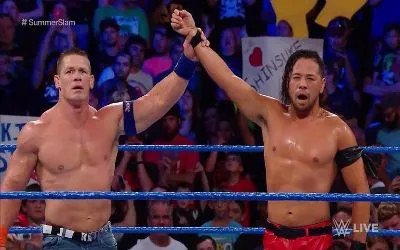 Cena y Nakamura en el dark match de Smackdown