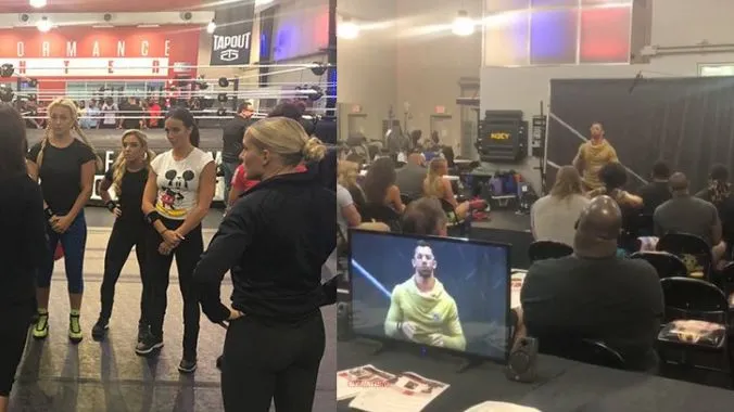 Chelsea Green y Robbie E tryout