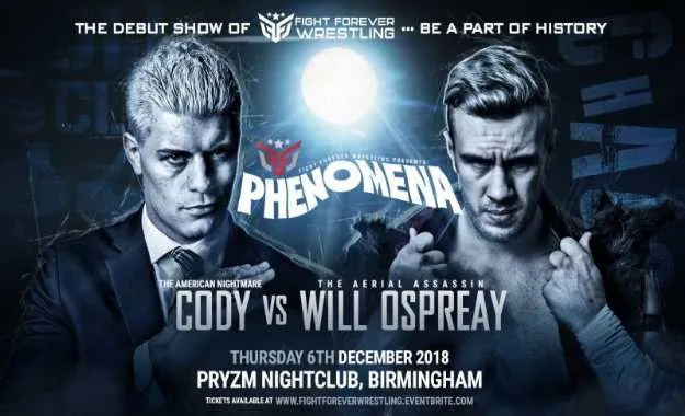 Cody se enfrentará a Will Ospreay en un combate en Reino Unido Cody se enfrentará a Will Ospreay en un combate en Reino Unido