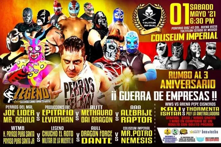 Coliseum Imperial presenta Guerra de Empresas para su 3er Aniversario Coliseum Imperial presenta Guerra de Empresas para su 3er Aniversario
