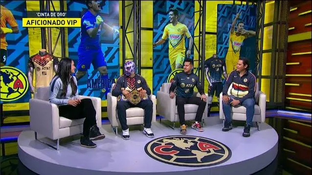 El IOCW Champion Cinta de Oro llega a Televisa para apoyar al Club América (1) El IOCW Champion Cinta de Oro llega a Televisa para apoyar al Club América