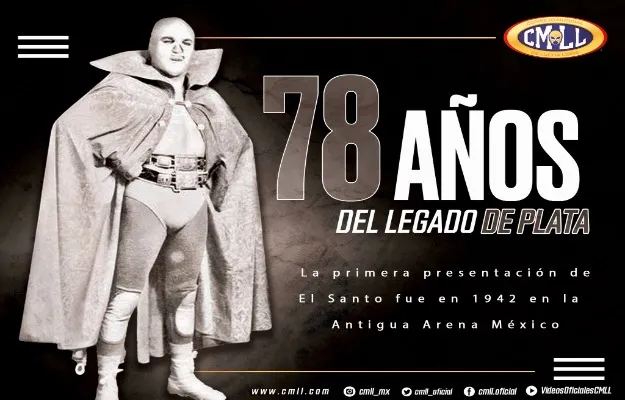 El Santo cumple 78 años de presentarse en la Arena México El Santo cumple 78 años de presentarse en la Arena México