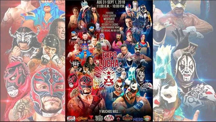 Expo Lucha Masked Republic Estrellas de Lucha Underground y Triple A en Expo Lucha en las Vegas