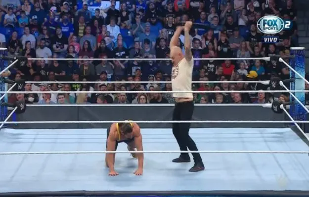 Happy Corbin attacks Madcap Moss Happy Corbin attacks Madcap Moss