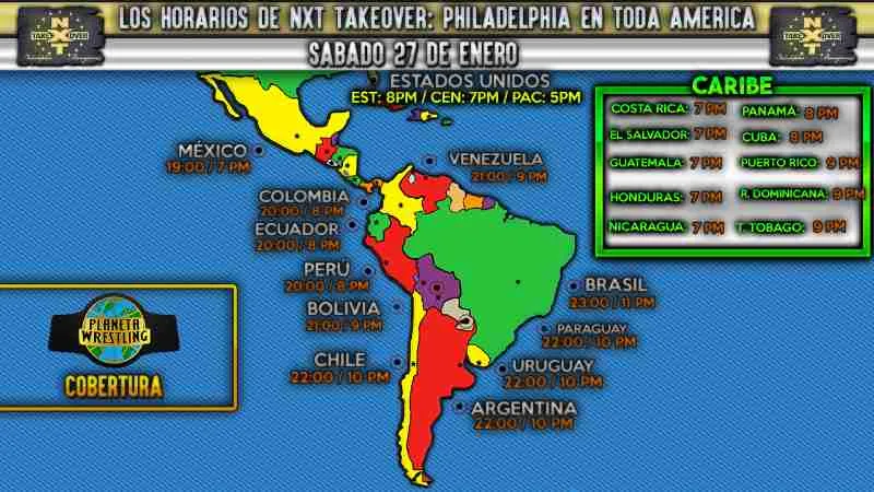 Horarios NXT Takeover Philadelphia Cómo ver NXT Takeover Philadelphia en vivo en HD y horarios