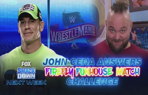 John Cena vs Bray Wyatt en Wrestlemania será un Firefly Funhouse match John Cena vs Bray Wyatt en Wrestlemania será un Firefly Funhouse match