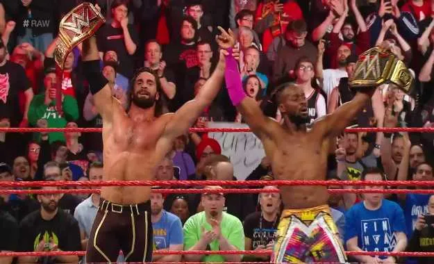 Kofi Kingston y Seth Rollins WWE RAW Kofi Kingston y Seth Rollins en WWE RAW