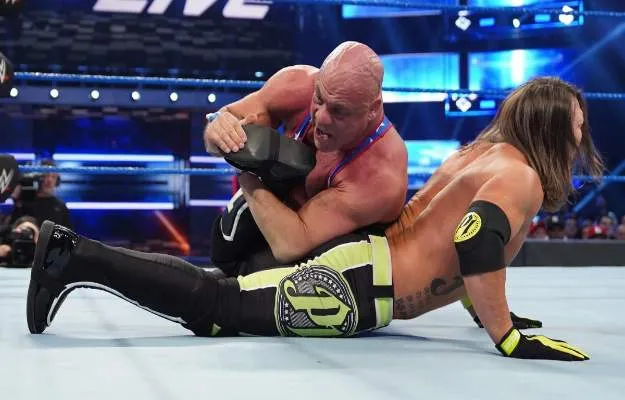 Kurt Angle vs AJ Styles WWE