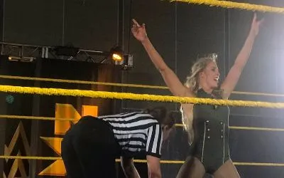 Lacey Evans ganó anoche en Fort Pierce Lcey Evans estuvo ayer en Fort Pierce
