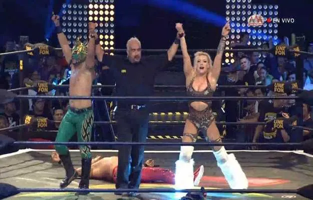 Laredo Kid y Taya vencen en AAA Verano de Escándalo Laredo Kid y Taya vencen en AAA Verano de Escándalo