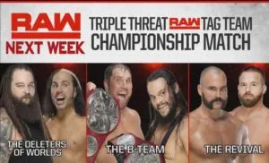 Los campeonatos por parejas de RAW en juego la semana que viene en WWE RAW