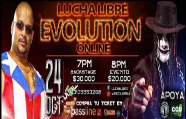 Lucha Libre Evolution Online trae a ustedes una experiencia virtual nunca antes vista desde nuestro hermoso Colombia. Lucha Libre Evolution Online trae a ustedes una experiencia virtual nunca antes vista desde nuestro hermoso Colombia.