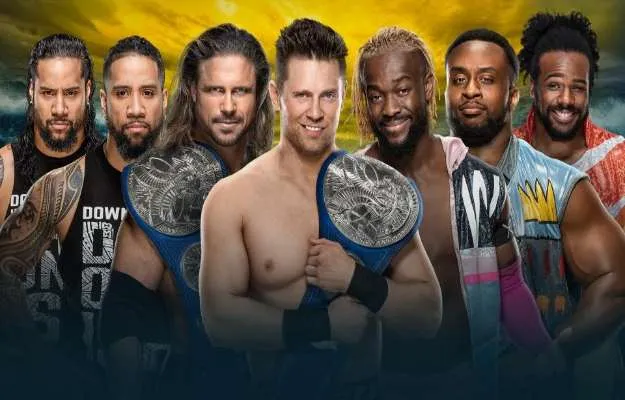 Miz & Morrison VS The Usos VS The New Day. Miz & Morrison VS The Usos VS The New Day.