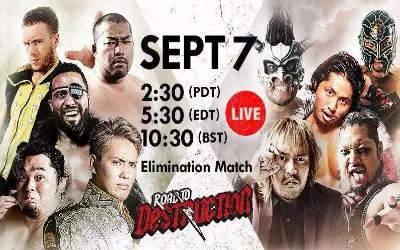 New Japan Pro Wrestling Resultados 7 Septiembre