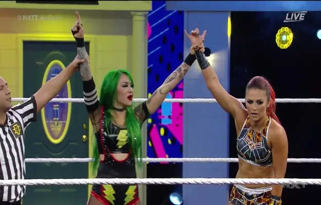 NXT Takeover_ In Your House - El equipo de Tegan Nox derrota al equipo de Candice LeRae NXT Takeover_ In Your House - El equipo de Tegan Nox derrota al equipo de Candice LeRae