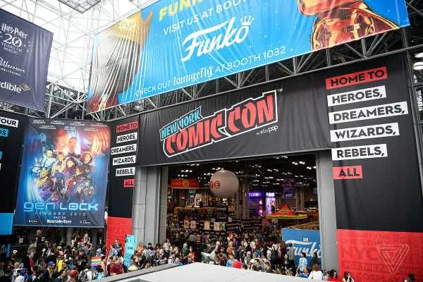 Ric Flair fuera de la New York Comic Con