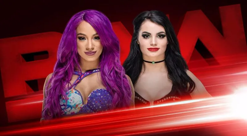 Paige vs Sasha Banks en RAW Paige vs Sasha Banks en RAW