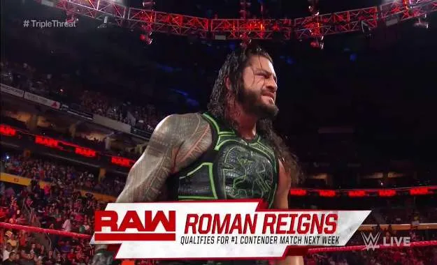Roman Reigns se clasifica al combate de la semana que viene para ser aspirante al campeonato Universal Roman Reigns se clasifica al combate de la semana que viene para ser aspirante al campeonato Universal