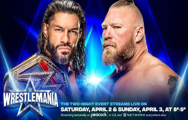 Roman vs Brock Lesnar WrestleMania 38