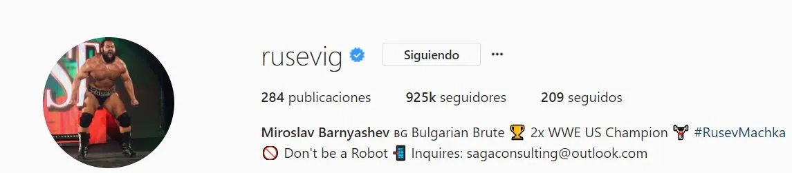 Últimas informaciones acerca del estado de Rusev en WWE