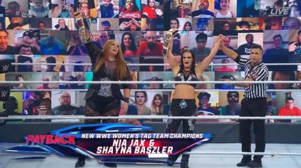 Shayna Baszler y Nia Jax nuevas campeonas por parejas en WWE Payback