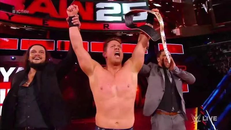 The Miz nuevo campeón RAW 25 The Miz nuevo campeón Intercontinental RAW 25