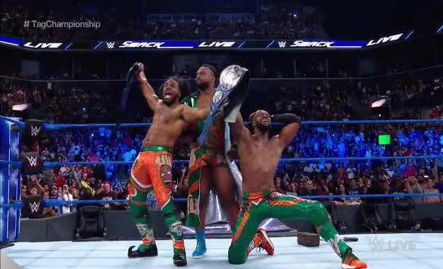 The New Day ganan los Smackdown Tag Team Championship en Smackdown Live
